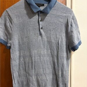 Banana Republic Men's Short Sleeve Polo Shirt Blue M